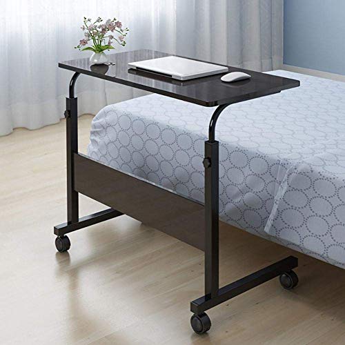 Laptop Table for Sofa or Bed, C shape Overbed Desk, Height Adjustable Side Table, Computer Standing Desk, Bed Table, Sofa Table with Metal Frame