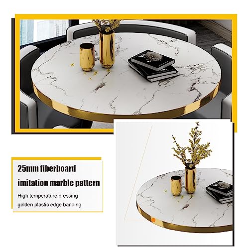 Office Reception Room Club Table and Chair Set Reception Table and Chair Combination Negotiation Table Office Shops Meetings Small Round Tables O