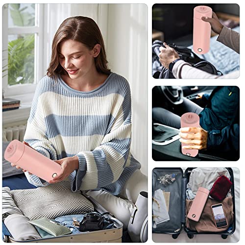 IWILCS Portable Travel Electric Kettle, 400ML Mini Electric Kettle Travel Kettle, 3 in 1 Portable Kettle, Automatic Shut off, Travel Tea Kettle f