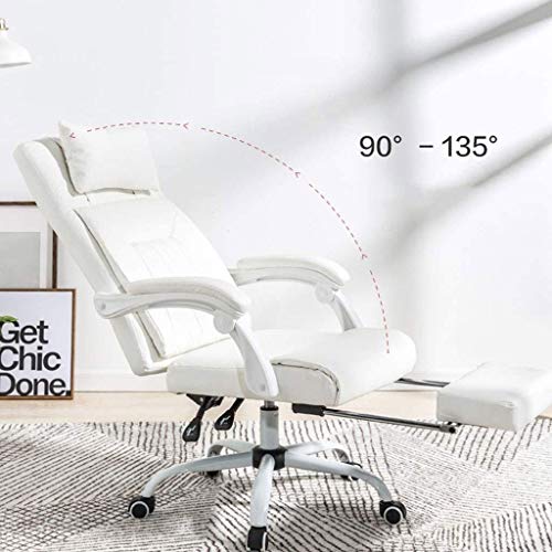 NXYJD Office Racing Gamer Chairs Computer Gaming Chairs Ergonomic Home Office Adjustable Lifting Swivel Armchair with Footrest