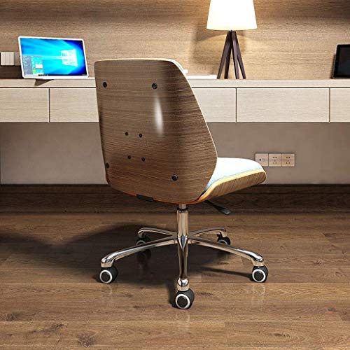 n/a Chairs,Office Swivel Chair with Castor Wheels and Adjustable Height (Color : Blue, Size : 77 * 56cm)