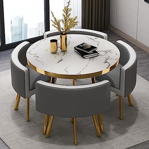 Office Reception Room Club Table and Chair Set Reception Table and Chair Combination Negotiation Table Office Shops Meetings Small Round Tables O