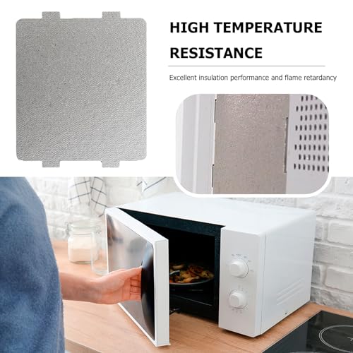6PCS Microwave Waveguide Cover,Heat-Resistant Insulating Repairing Accessory Microwave Oven Parts,Universal Mica Sheet Waveguide Covers,Repairing