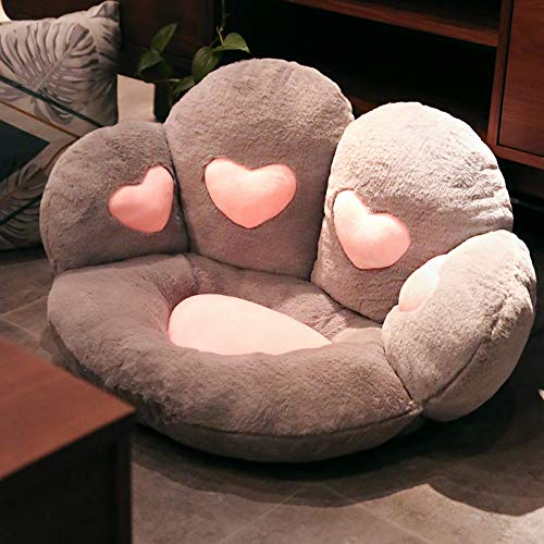 DSFEOIGY Cute Fluffy Seat Chair Cushion Home Office Chair Backrest Lumbar Pillow Tatami Floor Cushion Puff Children's Sofa Cushion Stool (Color :