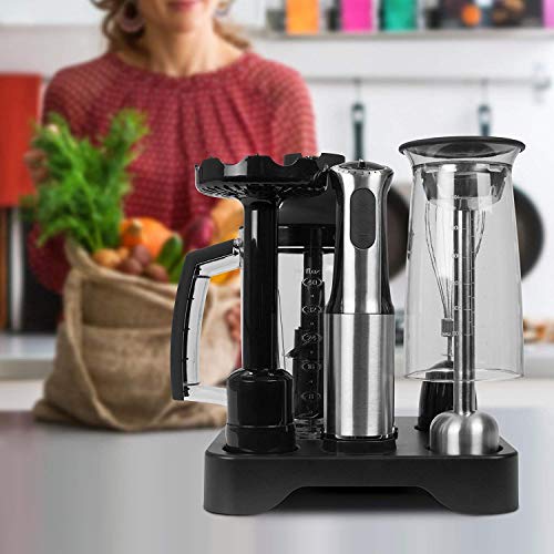 Duronic Hand Blender HB8010 | Immersion Stick Blender | 5 Speed | Turbo Function | 800W | Stainless-Steel | Cooking Wand with Four Attachments: W