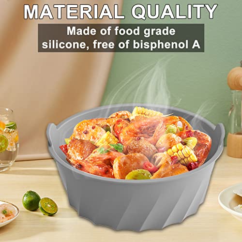 OLIYA Silicone Slow Cooker Liner can be Reused in Slow Cooker 6QT Elliptical Slow Cooker, Which is Leak-Proof and can be Cleaned by Dishwasher. (