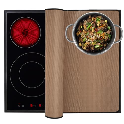 KitchenRaku Electric Stove Top Cover, Ceramic Hob Protector,Induction Hob Protector, Cooker Covers Mat, Extreme Heat Resistance Electric Hob Scra