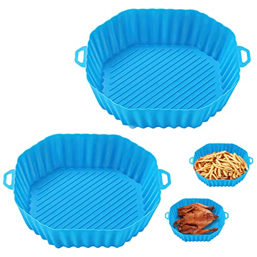 Air Fryer Silicone Pot, 7.5inch Reusable Air Fryer Liners, Air Fryer Accessories, Air Fryer Silicone Liner, Airfryer Liners Air Fryer Basket Fits