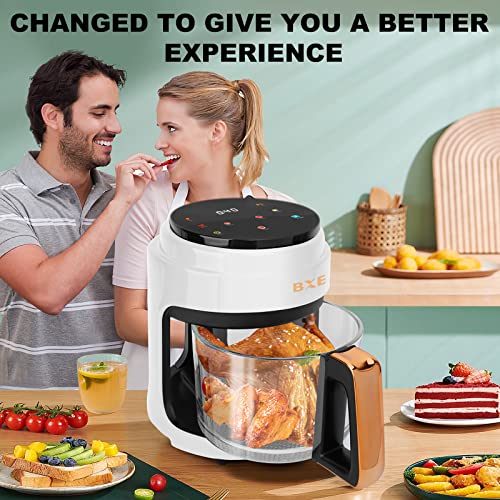 Air Fryer, 9 Customizable Smart Cooking Programs Compact 3.8QT Air Fryers, Dishwasher-Safe & Nonstick, Fit for 2-4 People,Digital Display, (WHITE