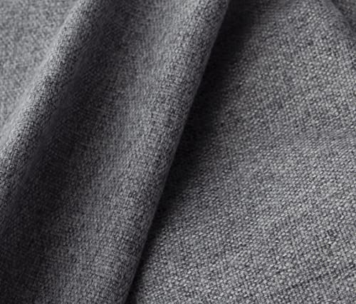 Kithkasa Mid-Century Modern Swivel Accent Chair Home Office Desk Chair with Wood Legs Armchair for Vanity Table Guest Living Dining Room Grey