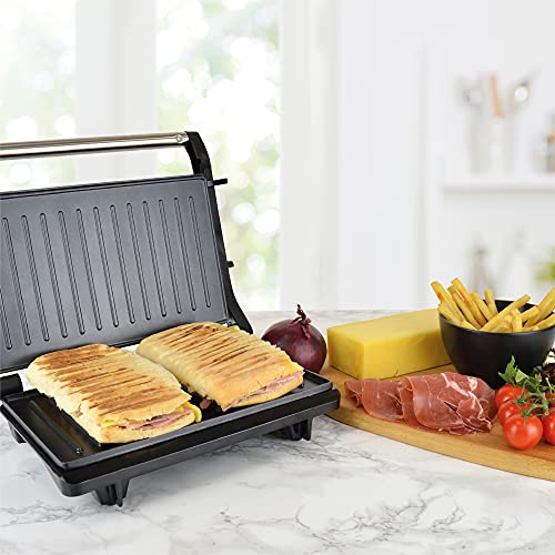 KitchenPerfected Health Grill and Panini Press - Black Steel - E2701BK