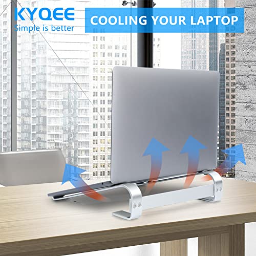 KYQEE Laptop Riser for Desk, Laptop Stand, Ergonomic Aluminum Computer Stand for Laptop, Ventilated Notebook Stand Compatible with MacBook Air Pr