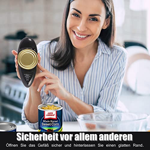 Electric Can Opener, Electric Tin Openers for Arthritic Hands Has A One-button Switch, Which Is Safe to Use And Does Not Hurt Hands, Automatic Ca