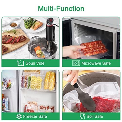 Gokilife Vacuum Sealer Bags, 3 Packs Vacuum Sealer Rolls 20x600cm Food Vacuum Bags Thick Embossed BPA Free Reusable Vacuum Food Sealer Bags for F