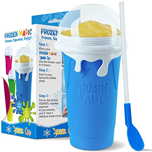 Slush Cup Magic Quick Frozen Slush Machine 500 ml, Slush Ice Cream Cup, Slushie Maker, Slushie Maker, Smoothie Cup, Frozen Slushy Cup, Slushy Cup