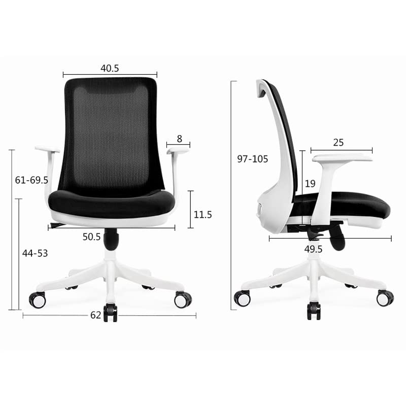 SDFGH Home Computer Chair Ergonomic Office Chair Lift Swivel Chairs Mesh Staff Chair Chaise