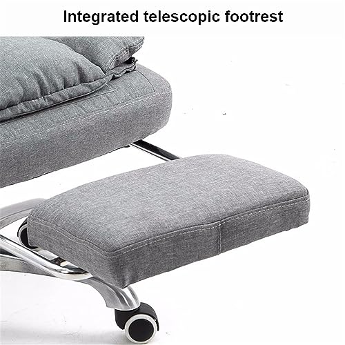 JHKZUDG Executive Office Chair, Home Office Desk Chair,Ergonomic Office Chair, Adjustable Back Rest 360° Swivel Gaming Chair,with Footrest And He