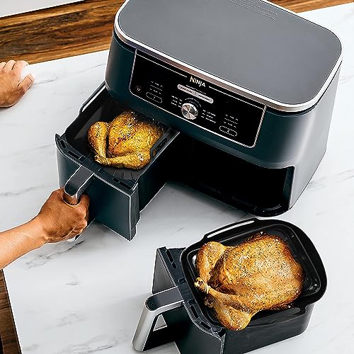 EcoNour Premium Silicone Air Fry Liners for Ninja AF400UK 9.5L & Tower T17088-21 x 16 x 4.5 cm Ninja Air Fryer Liners - Made Specifically for the