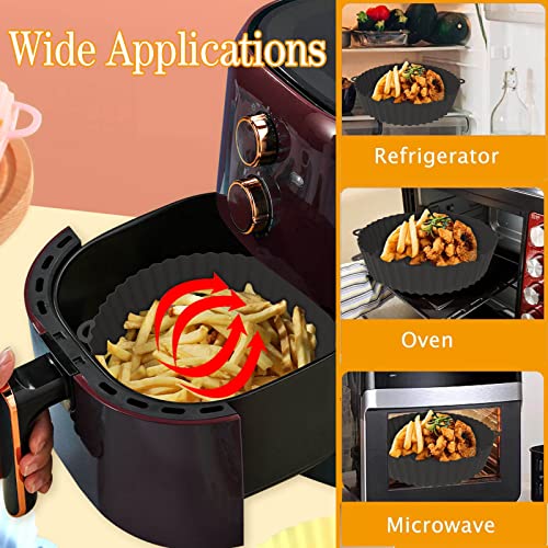 Air Fryer Silicone Pot, 7.5inch Reusable Air Fryer Liners, Air Fryer Accessories, Air Fryer Silicone Liner, Airfryer Liners Air Fryer Basket Fits