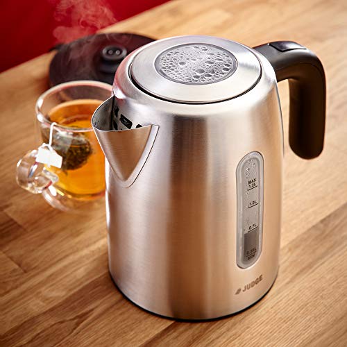 Judge JEA85 Electric Kettle, Fast Boil, Quiet, Stainless Steel, Energy-Efficient in Gift Box 1.2L 2200W - 2 Year Guarantee
