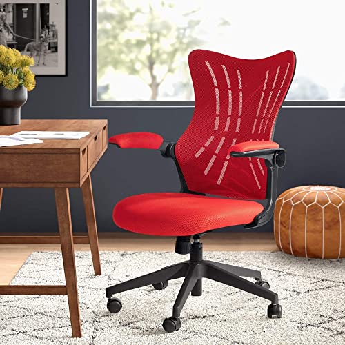 LXXSH Mid-Back Office Desk Chair Mesh Ergonomic Task Chair Computer Chair Home Office Chair Lift Swivel Chair (Color : Argento, Size : Light Grey