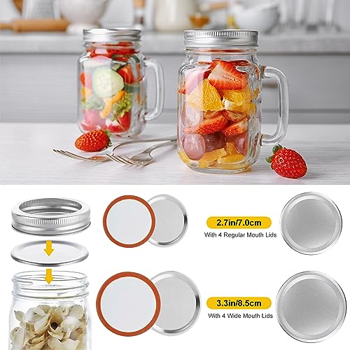 Electric Mason Jar Vacuum Sealer Kit for Wide and Regular Mouth, HUIJUTCHEN Cordless Mason Jar Sealer Vacuum Kit with LED Display for Power, Work