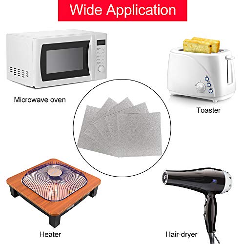 BUZIFU 5 Pcs Microwave Oven Mica Plate Sheet Waveguide Cover Universal Mica Foil Microwave Mica Sheet Mica Plate Microwave Oven Repairing Part fo