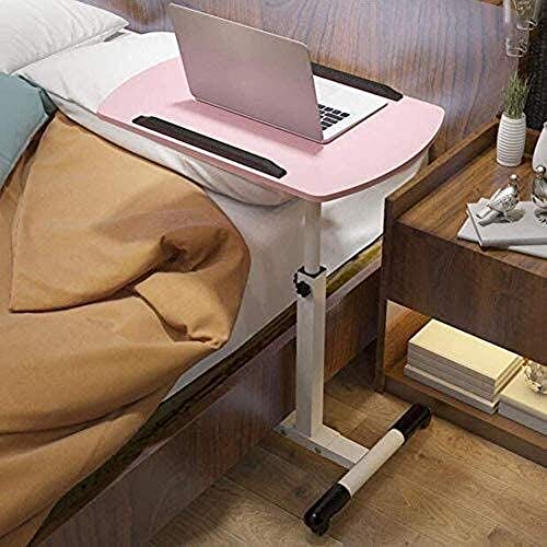 JYDQM Pink Folding table Garden Tables dining table Tables,Portable Adjustable Height Laptop Desk Bed Sofa Pc Stand Lapdesks Wheels Home Furnitur