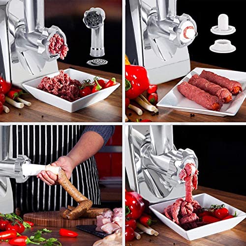 Electric Meat Grinder and Duty Household Sausage Maker Meats Mincer Food Grinding Mincing Machine with Kibbe Attachement – Powerful 2800W Copper
