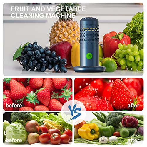 Fabenix Fruit and Vegetable Washing Machine,Fruit Vegetable Purifier Fruit and Vegetable Cleaner, Capsule Shape Fruit & Vegetable Cleaner Machine