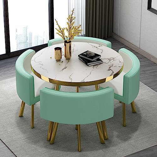 Office Reception Room Club Table and Chair Set Reception Table and Chair Combination Negotiation Table Office Shops Meetings Small Round Tables O