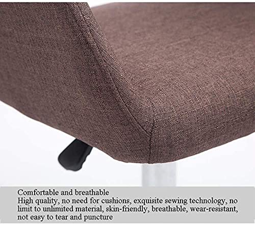 MU Office Chair Computer Chair with Pulley,Adjustable Height,Swiveling Home Office Lounge Chair,Gray