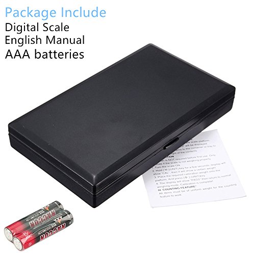 Hoosiwee Kitchen Scales, 1000g 0.1g, Digital Scales, Precision Protable Pocket Scales, Cooking Scales, Food Scales, Tare Function, For Gold, Jewe