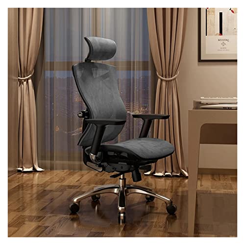 LUKEO Ergonomic Computer Chair Home Waist Engineering Office Chair E-sports Seat Human Design Multi-function Adjustment