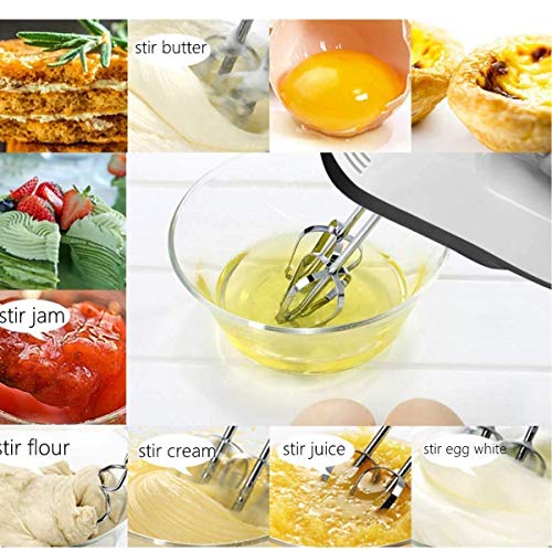 Electric Hand Mixer, Electric 7-Speed Mixer, Whisk Kitchen Food Baking, Light Hand Mixer for Kitchen Baking Cake Mini Egg Cream Food by RLBBTY