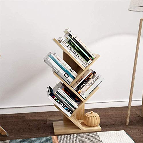 NXYJD Bookshelf Tree Bookshelf Bookshelf Display Rack Storage Magazine Rack,Used for Books, Magazines, Used in Living Room, Home Office