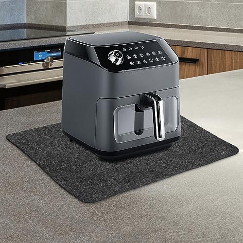 Heat Resistant Mat for Air Fryer, 3 Pcs Kitchen Countertop Heat Protector Mat, Non-Slip Kitchen Appliance Sliders, Compatible for Air Fryer Acces