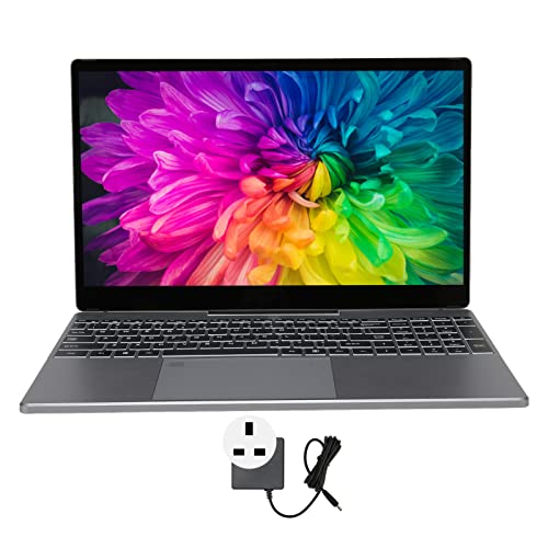Airshi Business Laptop, Gaming Laptop 15.6in Touchscreen RGB Backlit 12GB DDR5 RAM for Travel (UK Plug 1TB)