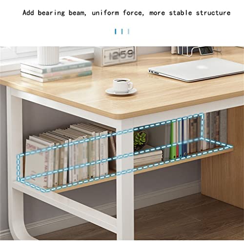 maozi Computer Desk Large Capacity Drawer Home Desk Bedroom Writing Desk (Color : D, Size : Light Grey)