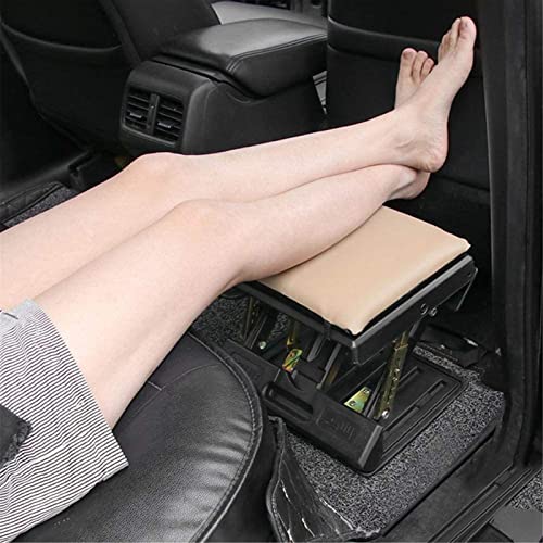 luoyipink Adjustable Footrest with Removable Soft Foot Rest Pad, 4-Level Height Adjustment, with Massaging Beads, Max-Load 120Lbs, Suitable for h