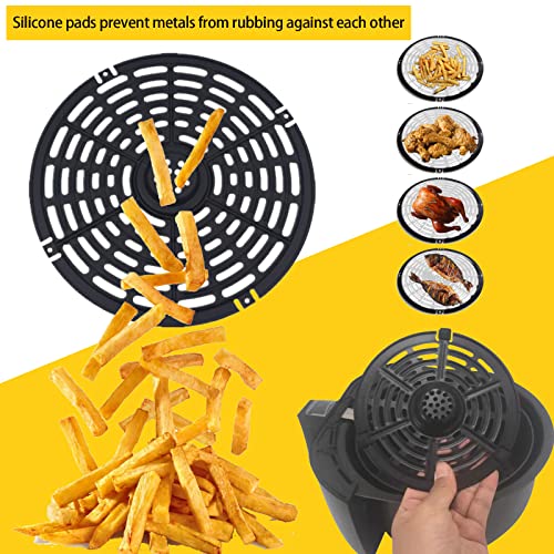 Tower Air Fryer Rubber Bumpers, 4 PCS Tower Air Fryer Spare Parts Air Fryer Tray Rubber Replacements Accessories Rubber Bumpers for Air Fryer Non