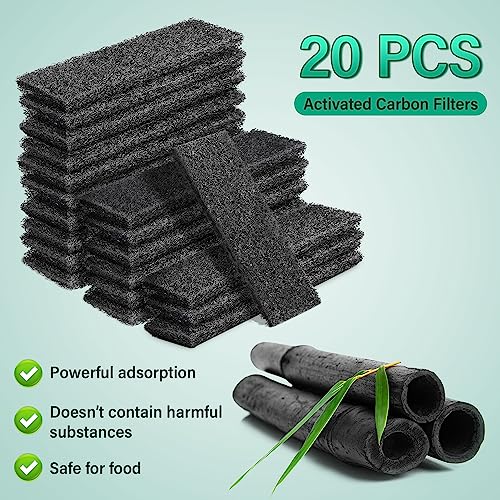 Enhon 20 Pcs Filter Compatible with Instant/Vortex Plus 6 Quart Air Fryer, Filters Replacement Accessories Compatible with Instant 6 Qt for Odor