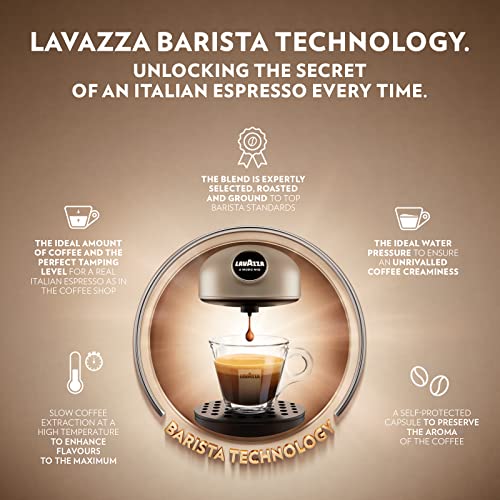 Lavazza, A Modo Mio Jolie, Coffee Capsule Machine, Compatible with A Modo Mio Coffee Pods, Quiet, with Removable Cup Rest, Automatic Shut-Off, Wa