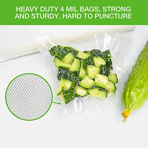 Vacuum Food Sealer Bags Rolls - 6 Roll 15|2x20|2x25|28 x300cm BPA Free Durable Vacuum Food Bags,Puncture Prevention Great for Food Storage and So
