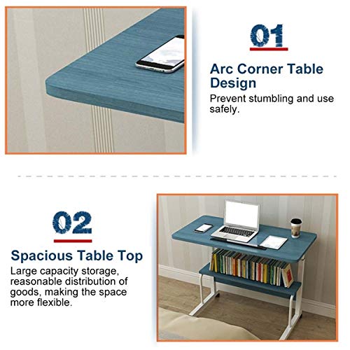 Modern Portable Folding Laptop Table Computer Desk Height Adjustable Writing Desk Bed Side Table Home Office Furniture