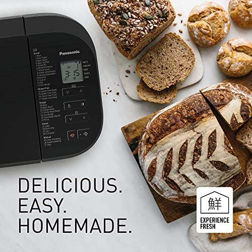 Panasonic SD-YR2550SXC Fully Automatic Breadmaker, Horizontal Design and Yeast Dispenser, 31 Automatic Programmes,, Dual Temperature Sensors, 13