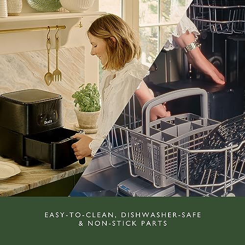 Dualit Air Fryer - 5.5L Capacity - Serves 4-7 Preset Cooking Programs - Healthy Eating Made Easy - Adjustable Temperature and Time Control - Non-