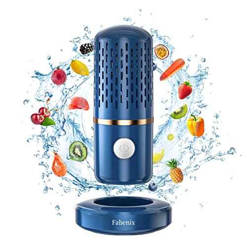Fabenix Fruit and Vegetable Washing Machine,Fruit Vegetable Purifier Fruit and Vegetable Cleaner, Capsule Shape Fruit & Vegetable Cleaner Machine