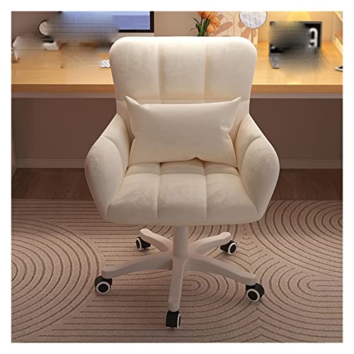 office chair gaming chair computer chair Ropin Pink Makeup Chair Wheels Desk and Chair Personal Armchair Dormitory Home Apartment Furniture