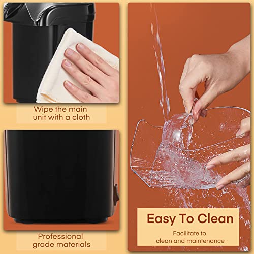 Electric Popcorn Maker - 1200W HOUSNAT Retro Popcorn Machine with Hot Air Circulation - 2 Min Qucik Popping - for Oil-Free & Healthy Snacks, for